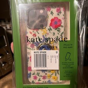 Kate Spade garden floral iPhone 14 pro max case with ring stand
